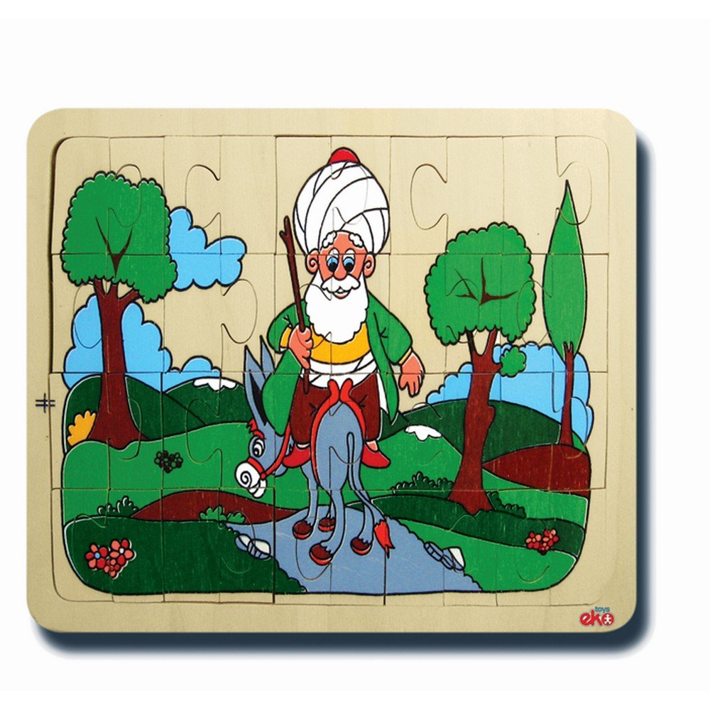 40030Milli Kahramanlar Serisi Nasreddin Hoca 23x26cm Çok Parçalı