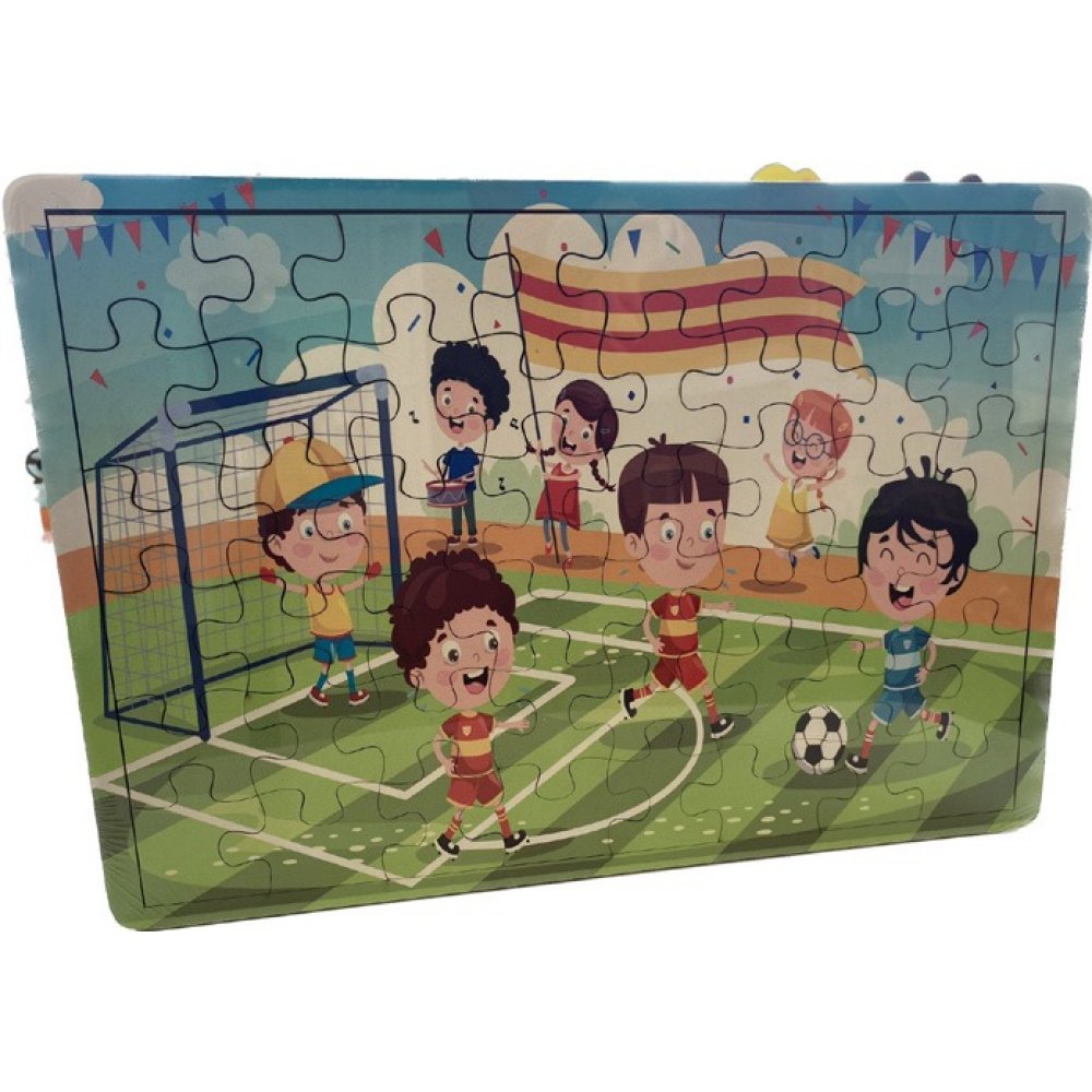 48 PARÇA AHŞAP FUTBOL PUZZLE-32x42cm